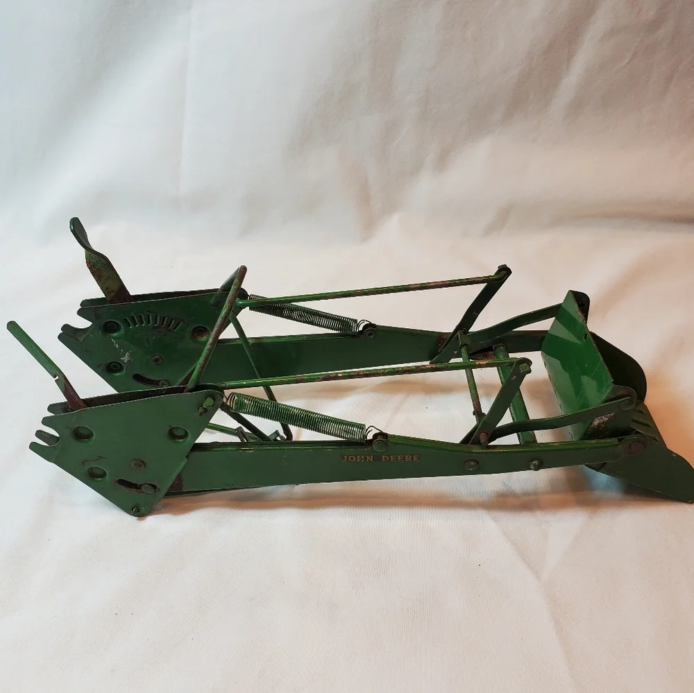 John Deere Vintage 1960's Front End Loader Bucket Toy Made in USA